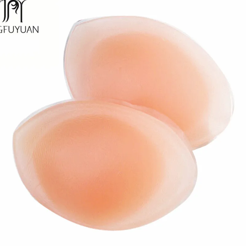 Nipple Pads Bikini Bra Filling Enhancer Swimsuit Adhesive Push Up Stuffed  Bra Inserts Cup Breast False Chest Silicone Pad Woman