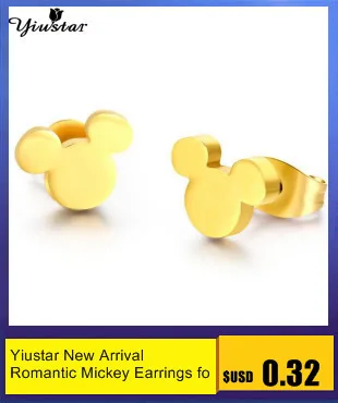 Yiustar New Arrival Romantic Earings for Girls Kids 304 Stainless Steel Stud Earrings Cute Tiny Love Earrings Jewelry Kids Gifts