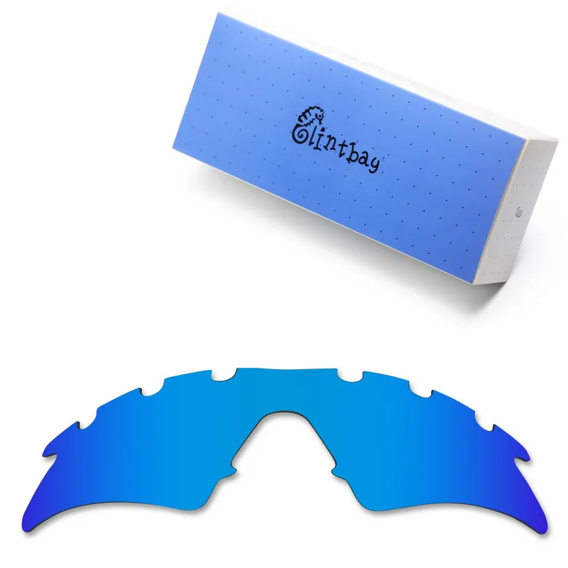 Glintbay производительность поляризованные Сменные линзы для солнцезащитных очков в оправе типа «М» от oxley-несколько цветов - Цвет линз: Deep Blue Mirror