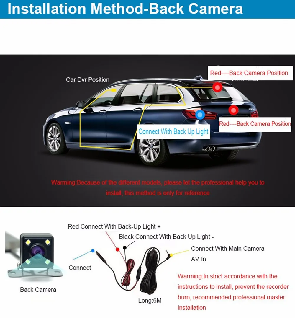 " автомобильный видеорегистратор с сенсорным экраном зеркало заднего вида 1080P двойной объектив видеорегистратор ночное видение/g-сенсор/Обратный парковочный образ