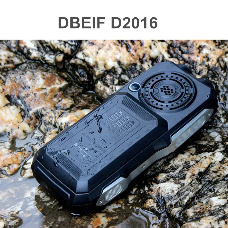 Оригинальный dbeif D2016 Power Bank tv fm двойной фонарик мобильный телефон Русский