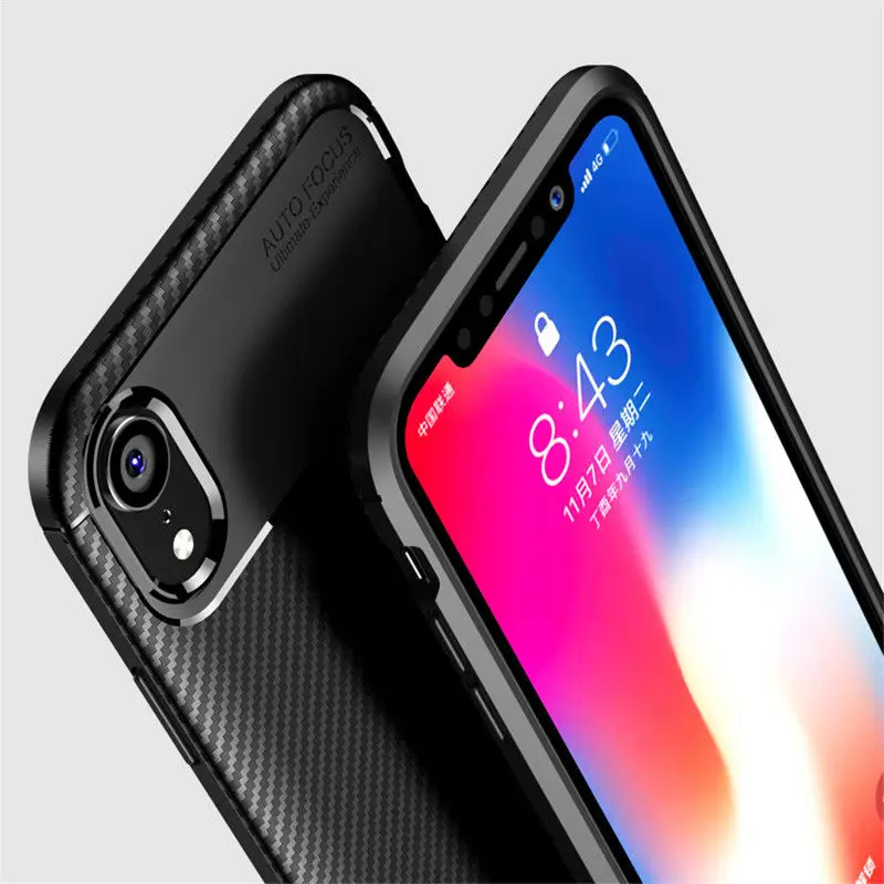 buy Fashion Tire Carbon Fiber Case For iPhone 11 Pro X XR 6 6S Plus Soft Silicon Full Protective Cover For iPhone XS Max 7 8 Plus