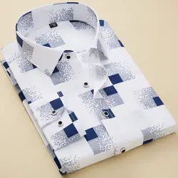 CalrtyAsa Новая коллекция Smart Повседневное рубашки Для мужчин 2018 модный бренд плед с длинными рукавами рубашки для Для мужчин платье Для мужчин