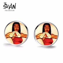 Азиатских греческий DST серьги с буквой Дельта Сигма Тета Sorority в африканском стиле; с классическим принтом, пуховое одеяло на кровать, Стекло кабошон серьги вашей мечты ювелирные украшения оптом