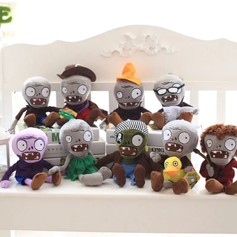 

9pcs/lot 30cm Hot Plants vs Zombies Plush Plants Toys Game Figure Zombies Kids Girls Gifts Birthday Toy