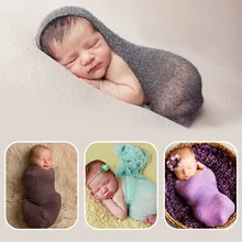 Новорожденный фон для детской фотосъемки с эластичный одеяло для новорожденных Детские Подставки для фотографий для маленьких
