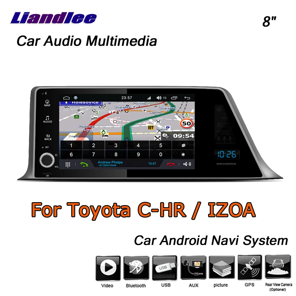Excellent Liandlee Android 8 UP For Toyota CHR C-HR / IZOA 2015~2019 Stereo Car Radio Carplay Camera GPS Map Nav Navigation System No DVD 4