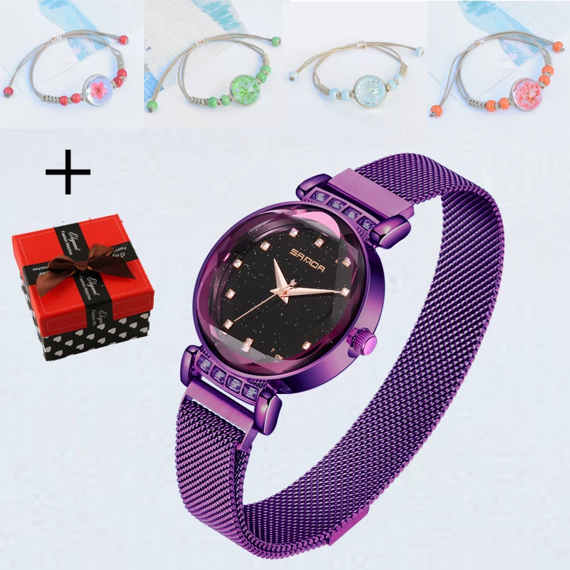 

Gift Box Bracelet Luxury Women Watches diamond crystal quartz wrist watch for women clock rose gold ladies watch montre femme