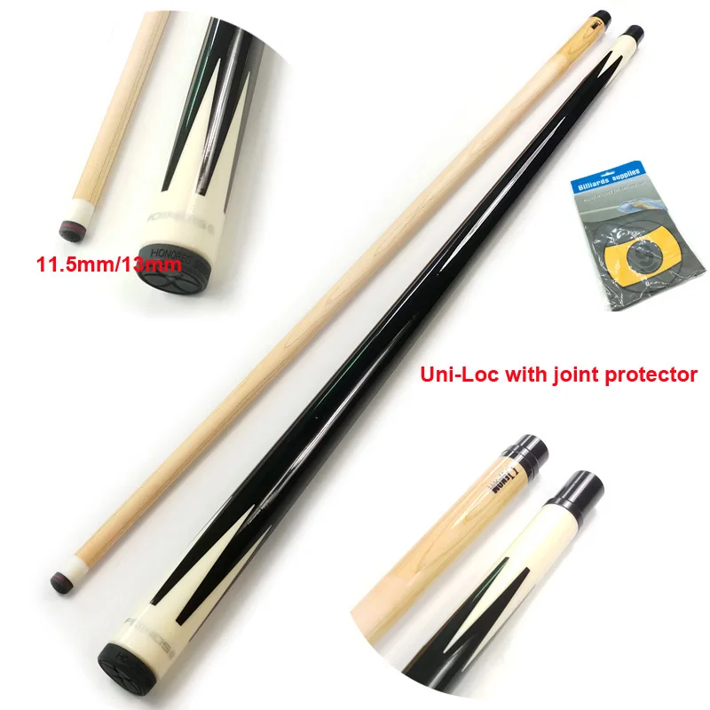 xmlivet Pool Cues Stick 13mm/11.5mm Tip 1/2 splited Uni Loc with joint