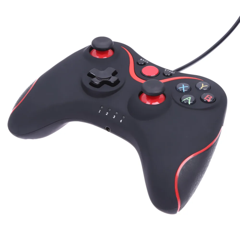 2 5 m USB Wired Joypad Gamepad For Microsoft Xbox 360 Console Wired Controller Black For