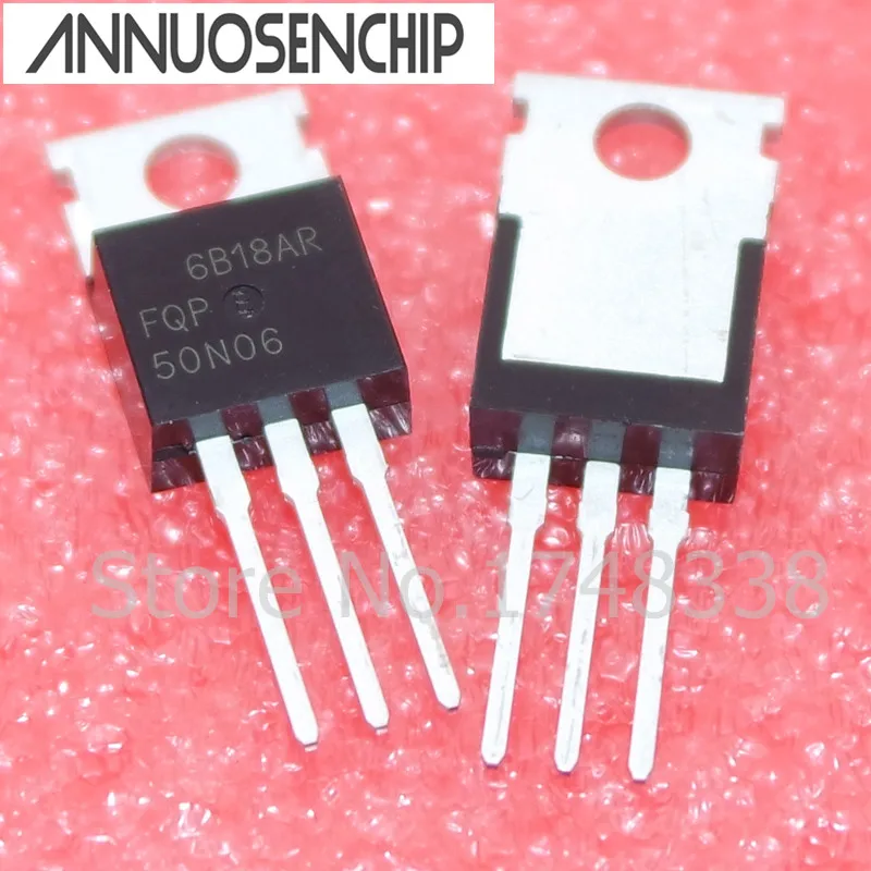 5PCS FQP50N06 FQP50N06C 50N06 MOSFET N CH 60V 50A TO 220 NEW GOOD ...