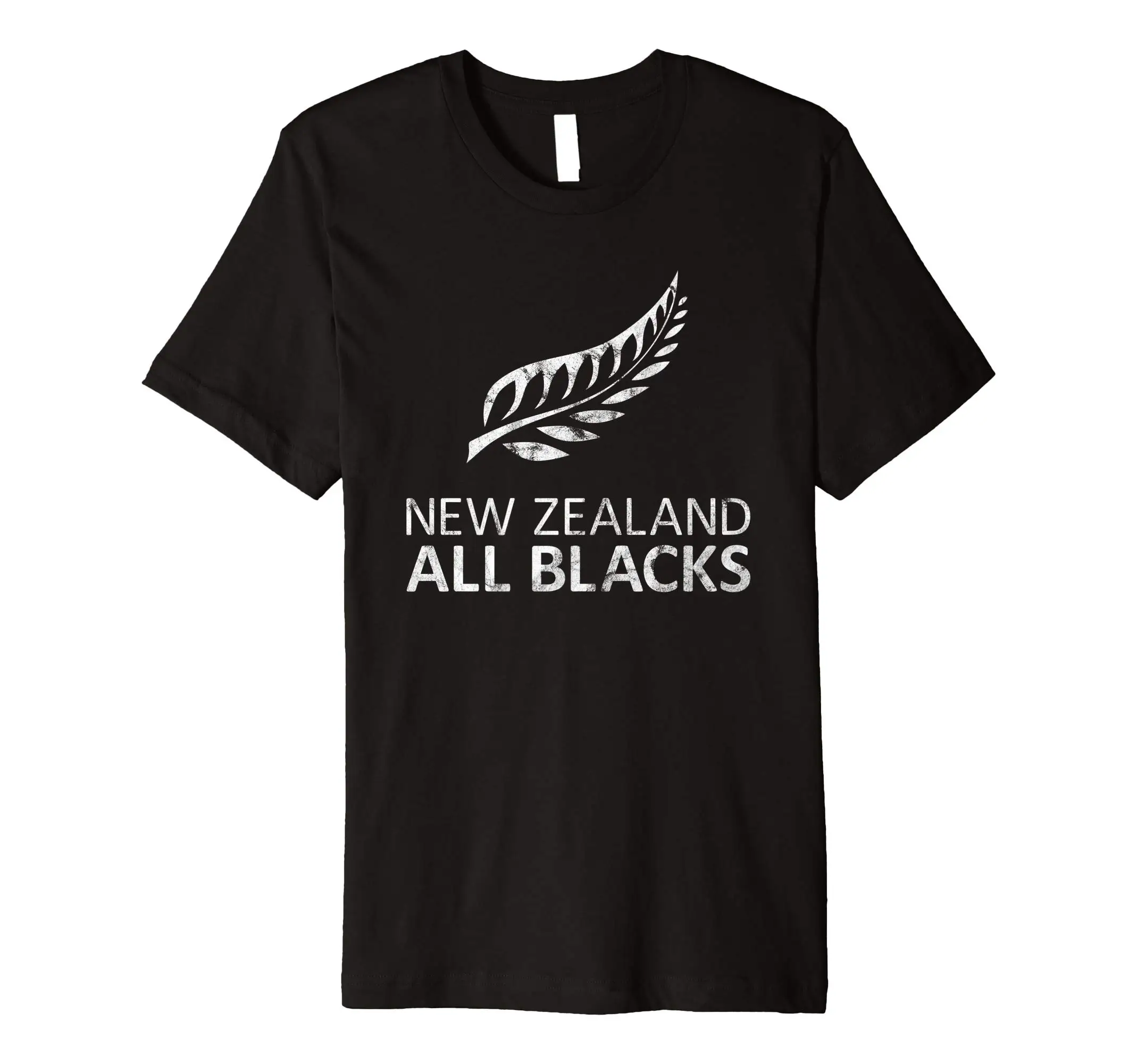 

New Zealand Fern AB Rugby Fan NZ Premium Tshirt (distressed)
