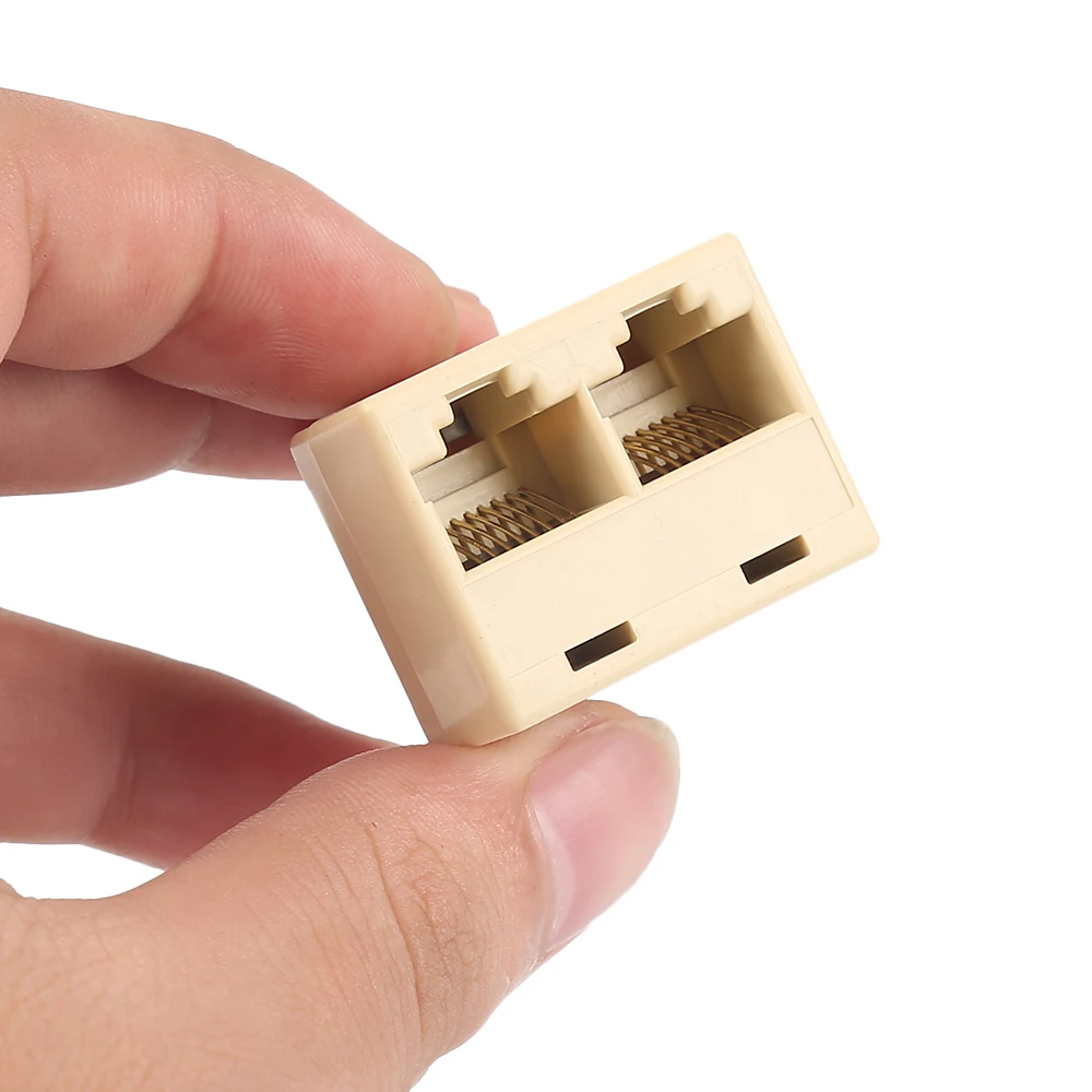 Сплиттер адаптер RJ45 1 2 двойной гнездовой порт CAT5/6 LAN Ethernet Sockt сетевой сплиттер