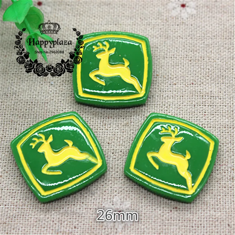 

10pcs Resin Happy St. Patrick's Day Deer Flatback Cabochon Miniature Art Supply Decoration Charm Craft,26mm