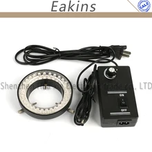 6 Вт 60 светодиодный регулируемый кольцевой светильник осветитель лампа 100-240 В для стерео микроскопа цифровой промышленный микроскоп камера