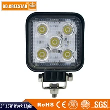 15 W 3 polegadas Praça led trabalho light 3×3 5 leds 12 V 24 V Mini Led luzes trator usado para Mineração Truck Car ATV Empilhadeira barco lâmpadas x1pc