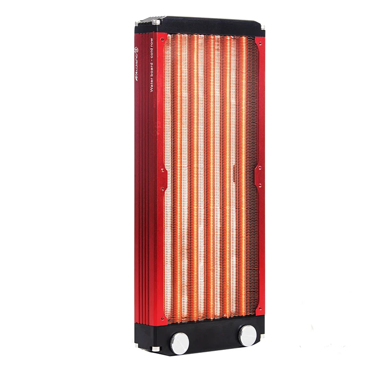 120/240/360mm watercooling all copper radiator for 12cm fan computer heatsink cooler master 30mm thickness silver/black ,red V3