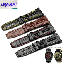 UYOUNG En Cuir montre bande cran En Cuir Bracelet Montre Bracelet chêne AP alternative accessoires 28 MM