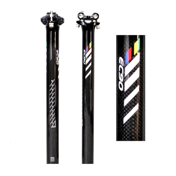 

ec90 New arrival Road&Mountain bike aluminium alloy+3K carbon fibre bicycle seatpost MTB parts 27.2/30.8/31.6*350/400mm