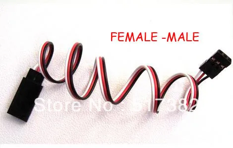 

free shipping 15cm high quality servo extension cable 30 core wire cable female to male for Futaba JR