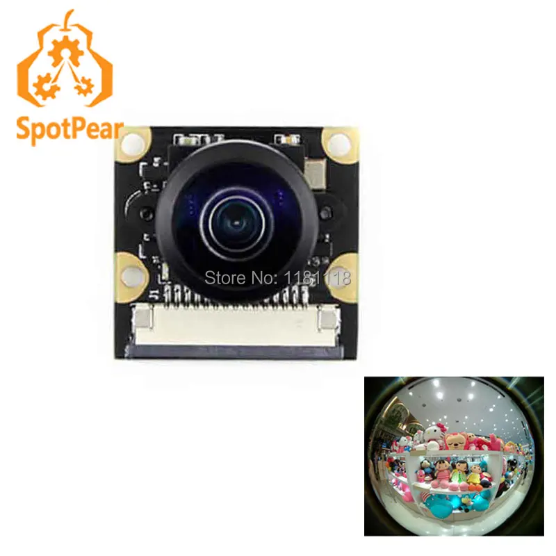 Плата модуля камеры Raspberry Pi панорамная широкоугольная линза видеонаблюдения