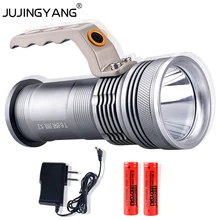 JUJINGYANG T6 longe range waterproof outdoor LED searchlight 10 w lithium miner’s lamp electric flashlight