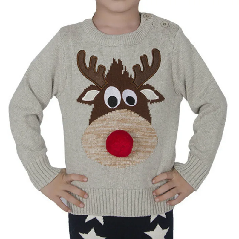 JSY Boys Girls Pullover Fashion Jumper Cute Knitted Sweaters