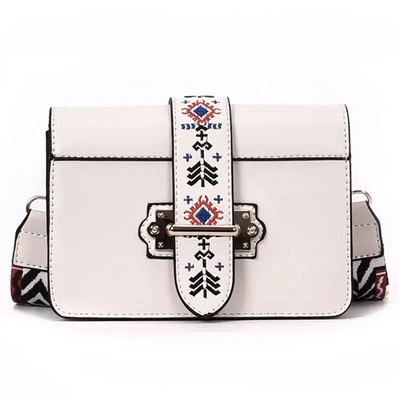 Маленькая маленькая квадратная сумка на плечо, сумка через плечо, посылка, клатч, Женский дизайнерский кошелек, сумки - Цвет: White