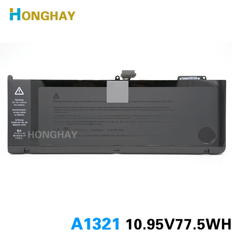 Новый аккумулятор HONGHAY 10 95 V 77.5Wh A1321 для Macbook Pro 15 дюймов A1286 Unibody 2009 2010 лет|battery for
