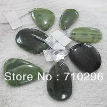 10 шт./лот натуральный Канада Jad e неправильный размер 30-50 мм натуральные ювелирные подвески