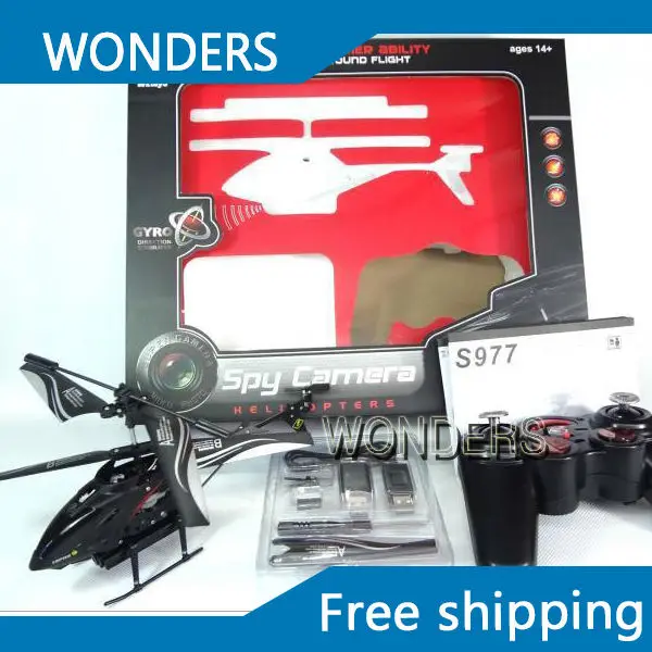 

WL S977 3.5 CH Radio remote Control Metal Gyro rc Helicopter With Camera and Gyro