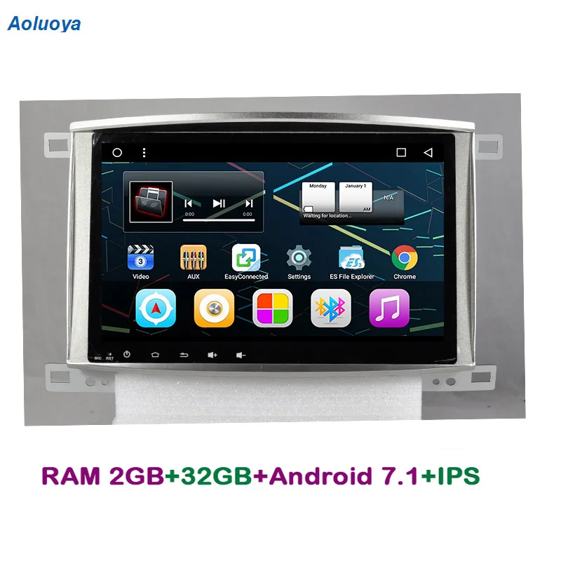 Aoluoya IPS 2 Гб ОЗУ 32 ПЗУ автомобильный dvd плеер на основе Android для Toyota Land cruiser 100 LC100 Lexus