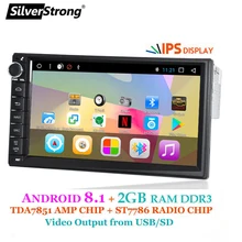 SilverStrong Android 1Din 7 «Универсальный Автомобильный dvd радио Мультимедиа Bluetooth gps Навигация стерео MirrorLink FM 707T3 1din 2g