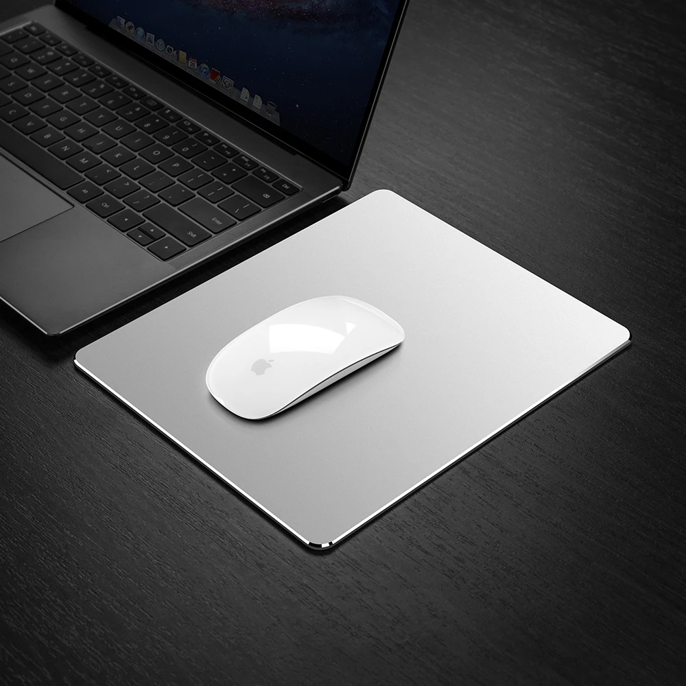 

Metal Aluminum Mouse pad Mat Hard Smooth Magic Thin Mouspad Accurate and Fast Control Double Side Waterproof for Office Home
