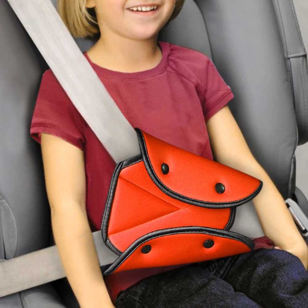 

Car Safety Seat Belt Cover Baby Child Protection Sturdy Adjustable Triangle Safety Seat Belt Pad Clips Car-Styling Car Accessory