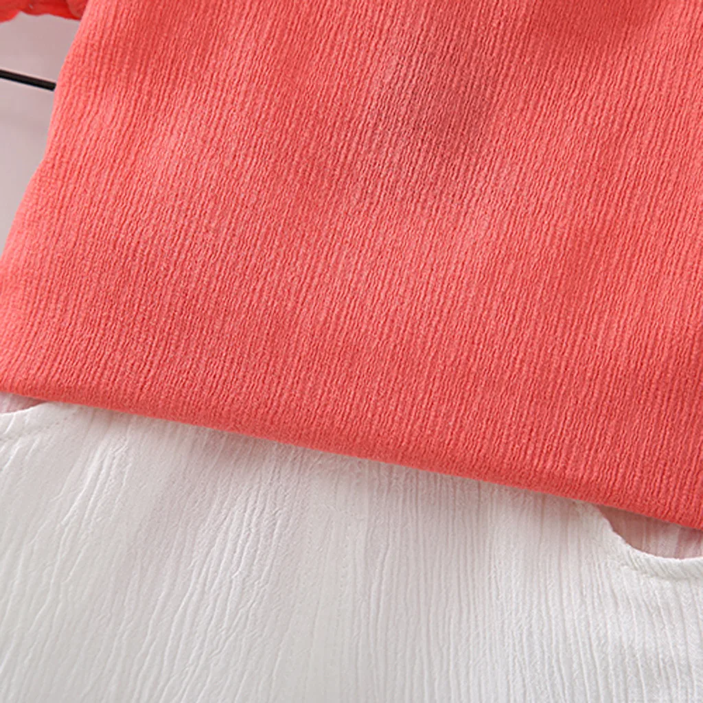 Детская одежда для маленьких девочек футболка с оборками топы + шорты комплекты