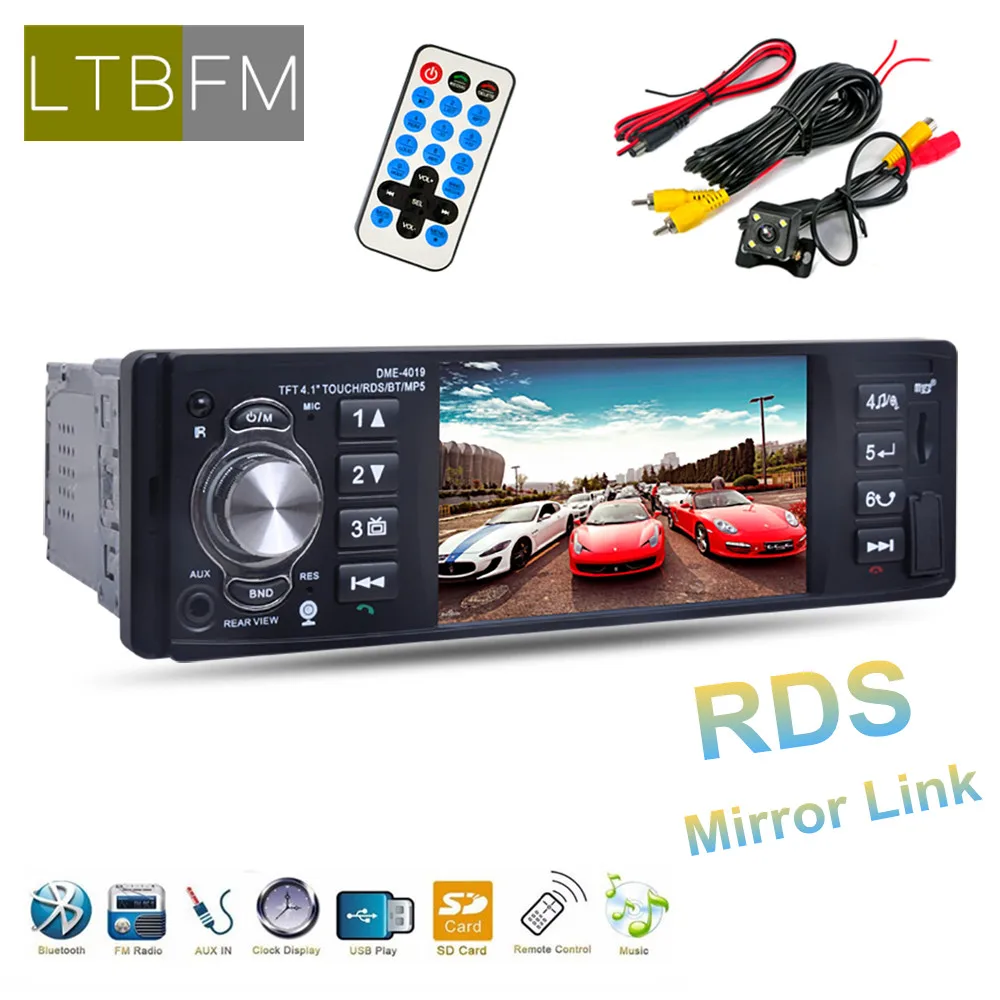 

LTBFM Touch Screen Car Radio 1din RDS Multimedia MP5 Car Player Car Stereo Autoradio Bluetooth FM AUX USB Rearview Camera