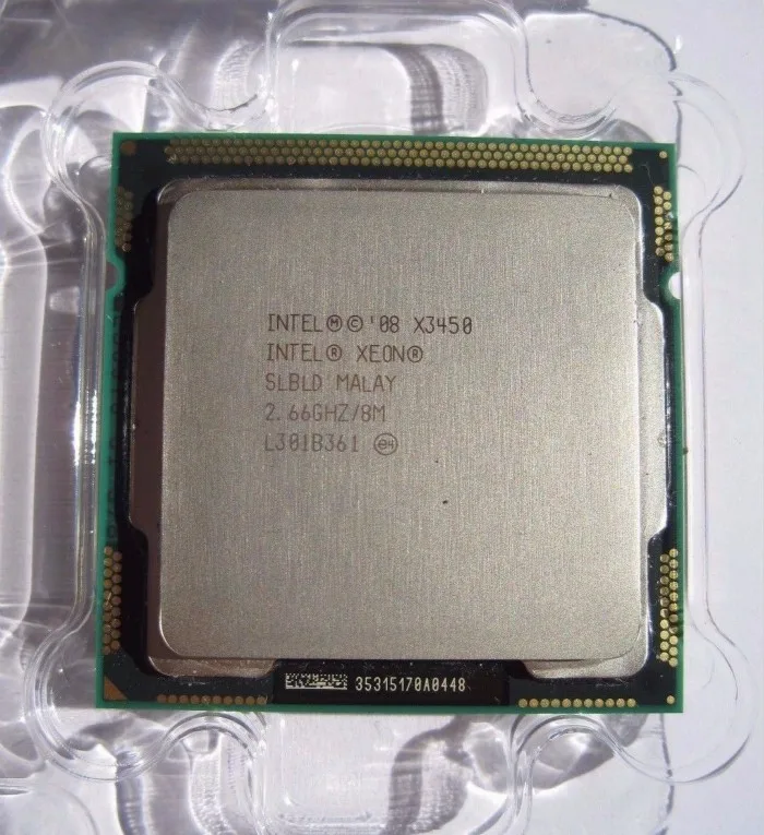 Intel Xeon X3450 Quad Core 2.66GHz 8M 2.5GTs SLBLD Socket LGA1156 CPU Processor equal i5 750 cpu for sale