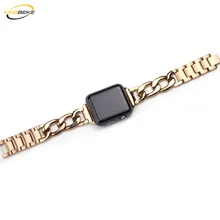 3 Colors Stainless Steel Watchband For Apple Watch 1/2/3/4 Series 40mm/44mm iWatch 38mm/42mm Band Replacement Wristwatch Strap