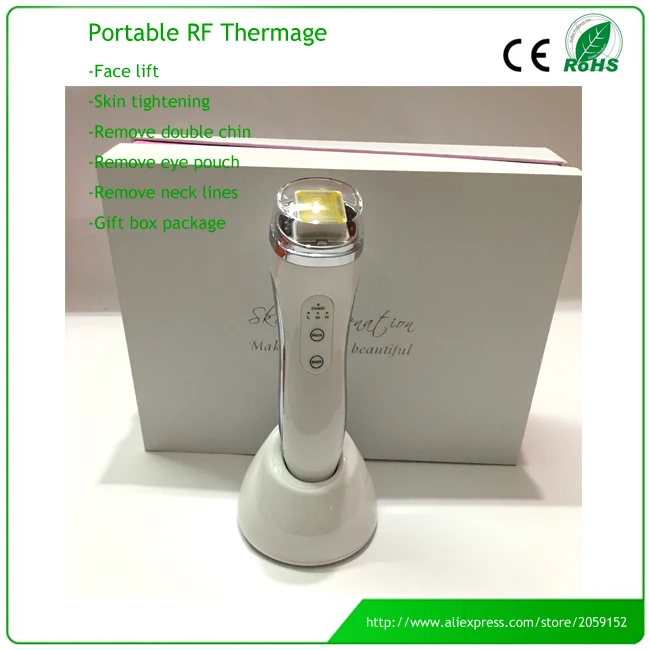

Mini Portable Anti-aging Dot Matrix Skin Care RF Thermage Fractional Beauty Device With Changeable Head