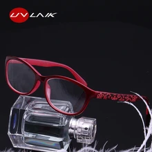 UVLAIK, модные женские очки для чтения с оправой из поликарбоната, с цветочным узором, весенние ноги, очки для дальнозоркости, для пожилых людей, очки по рецепту
