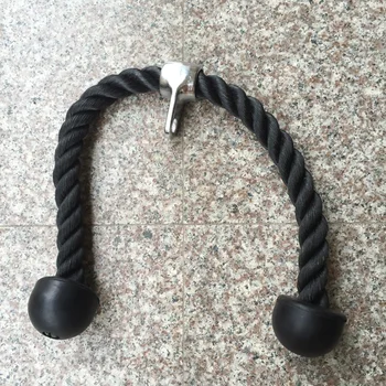 

Biceps Drawstring Triceps Drawstring Commercial Gym Equipment Nylon Rally Rope Push Pull Down Cord For Bodybuilding