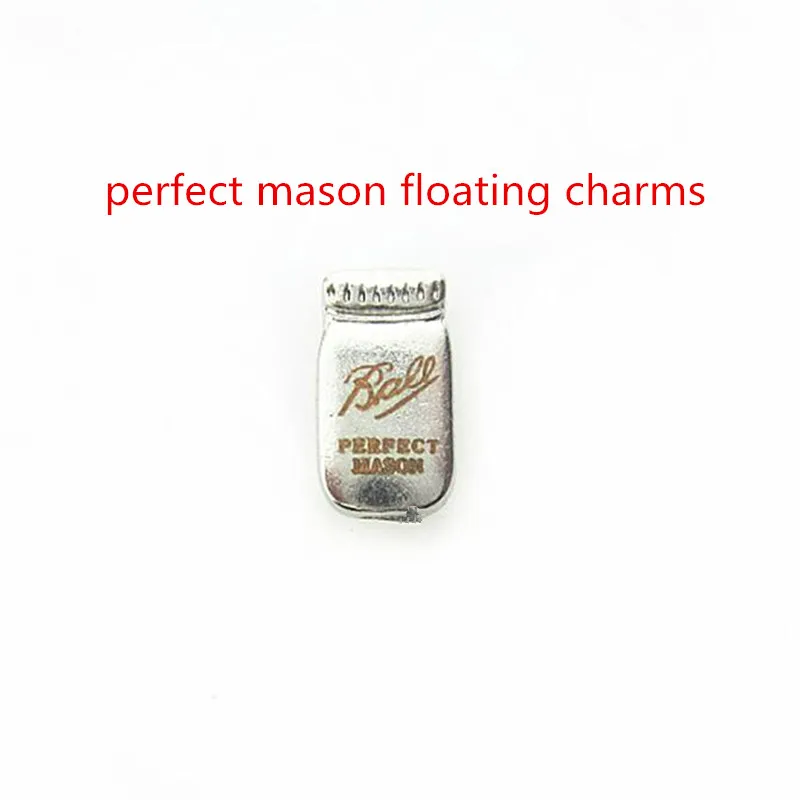 

20pcs/lot Perfect Mason Charms Floating Charms Living Glass Memory Lockets Charm DIY Jewelry charms