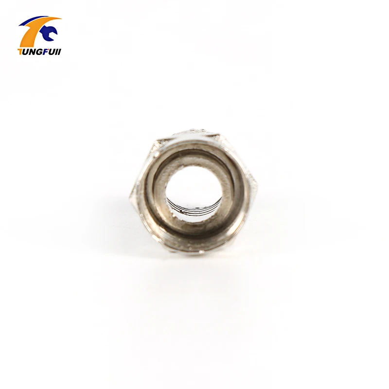 TUNGFULL 10-100Pcs Twist On RG6 F Type Coaxial Cable Connector Plugs Brass Materials Singnal Line Connector Copper Galvanized