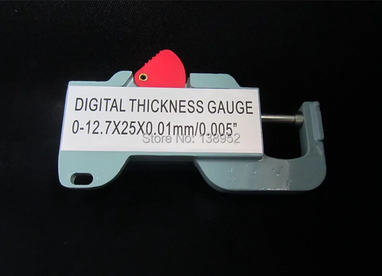 Портативный точный цифровой толщиномер метр металлический тестер микрометр от 0 до 12,7 мм 0,01 мм измеритель толщины кожаной бумаги
