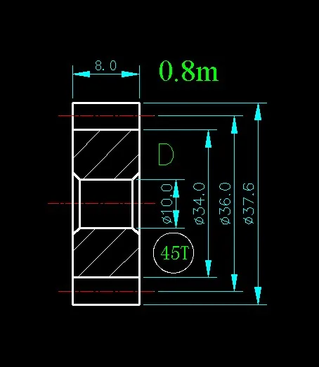 0,8 м 45 т/Hole 5 мм 6 мм 8 мм 10 мм/ширина 8 мм/для мясо часть для шлифовального станка и т. д