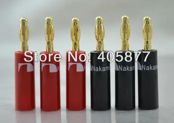 

24K Gold Plated Nakamichi Speaker banana plug connector 14pieces per lot
