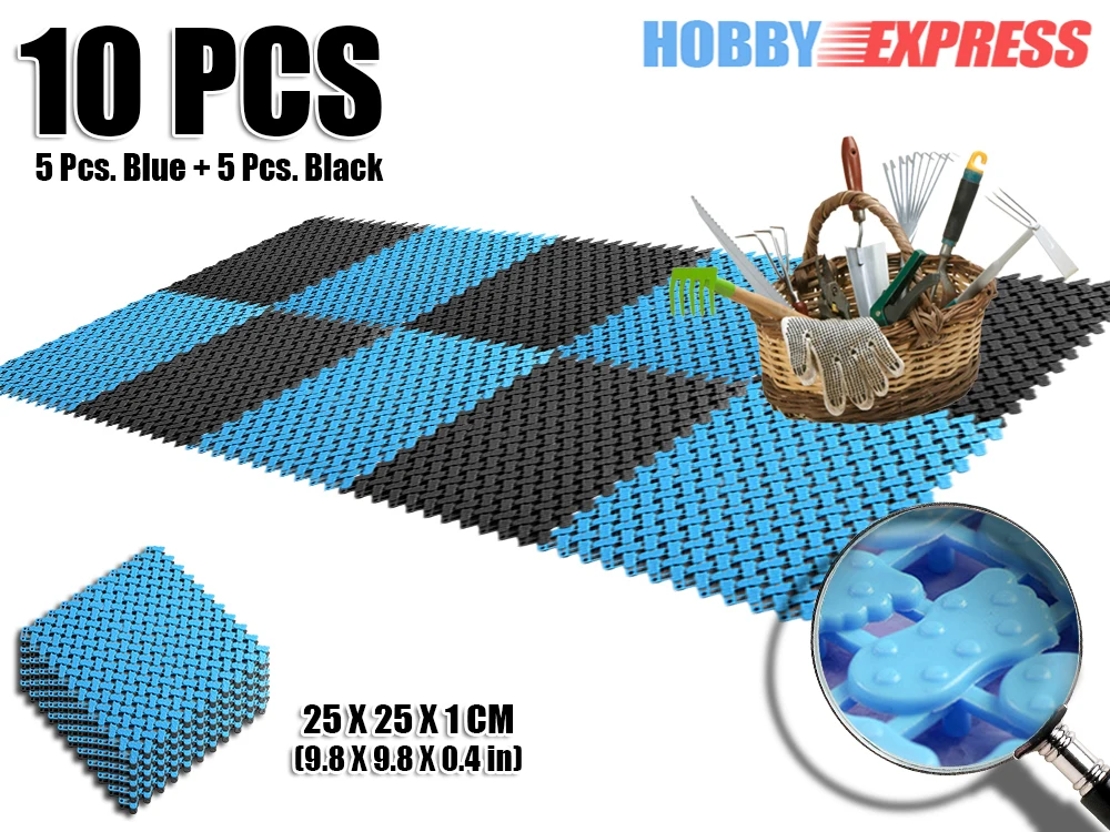 New 1 pack Black and Blue Anti Slip Foot Indoor/Outdoor Plastic