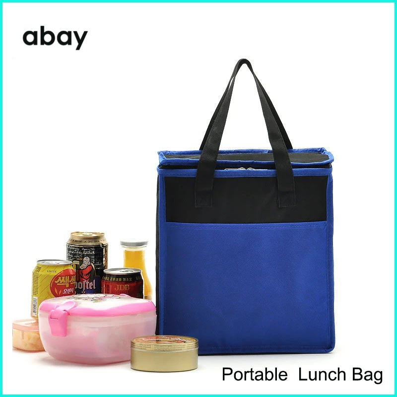 

Portable cooler bag Women Functional Stripe Insulated Thermal Food Picnic Kids Cooler Lunch Box Bag Tote