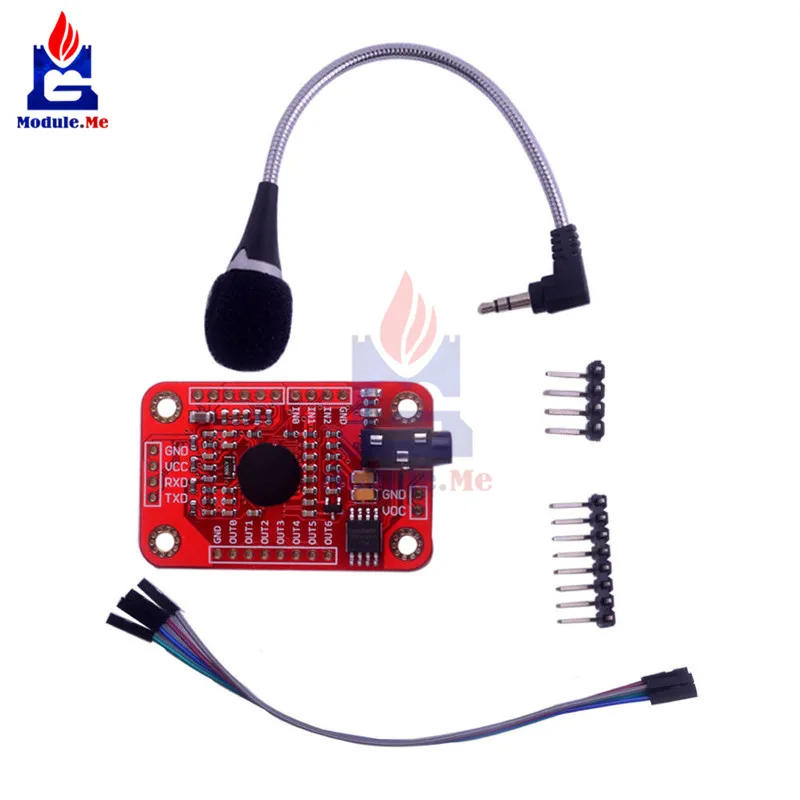 

DC 4.4 -5.5 V 40 mA Speed Recognition Voice Recognition Module V3 for Ardiuno Support 80 Kinds of Voice with 99% High Accuracy